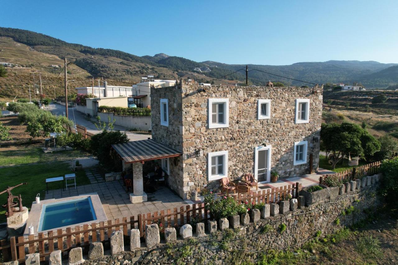 Traditional Kos Villa With Swimming Pool, Lawn Yard And Bbq 外观 照片